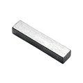 Mak-A-Key Undersized Key Stock, Carbon Steel, Zinc Clear Trivalent, 12 in L, 1/2 in W, 1/4 in H 3102500500-12